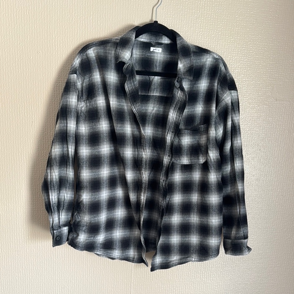 WOMENS-Black/Grey Garage flannel